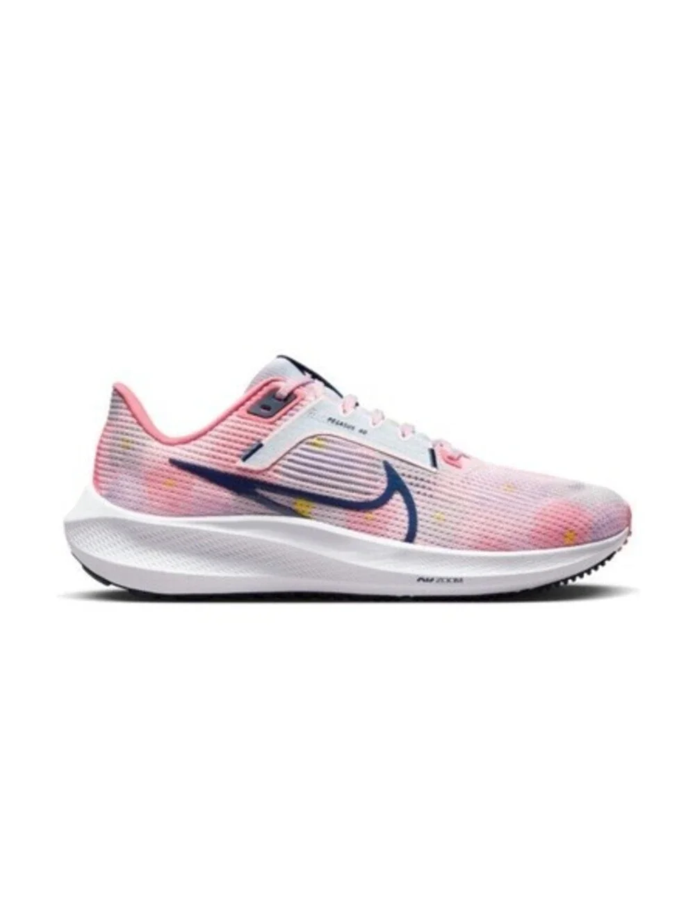Nike Air Zoom Pegasus 40 Floral Watercolor Pearl Pink Running Shoes Women 8.5 40